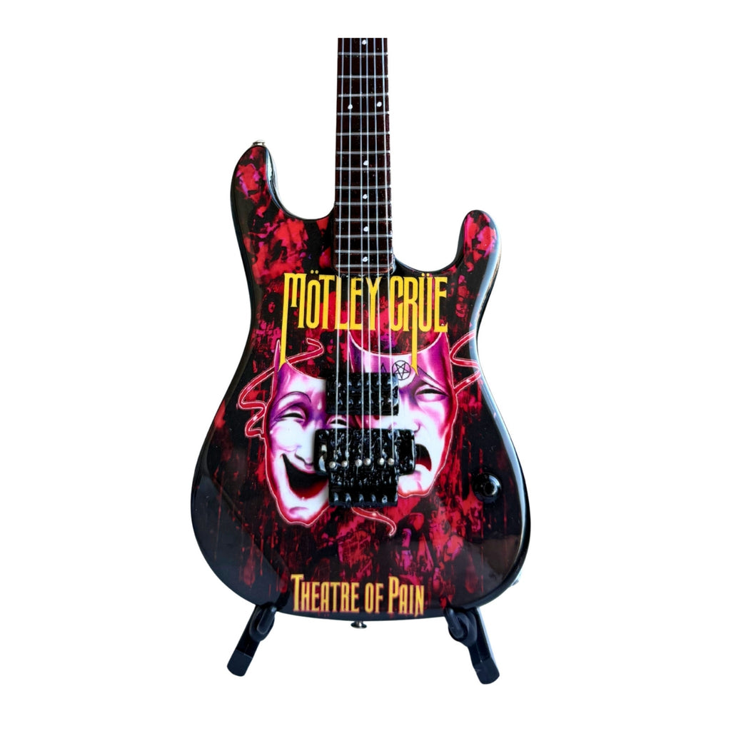 The Complete Mötley Crüe Album Cover Miniature Guitar Set – All 4 Official Mini Guitar Designs