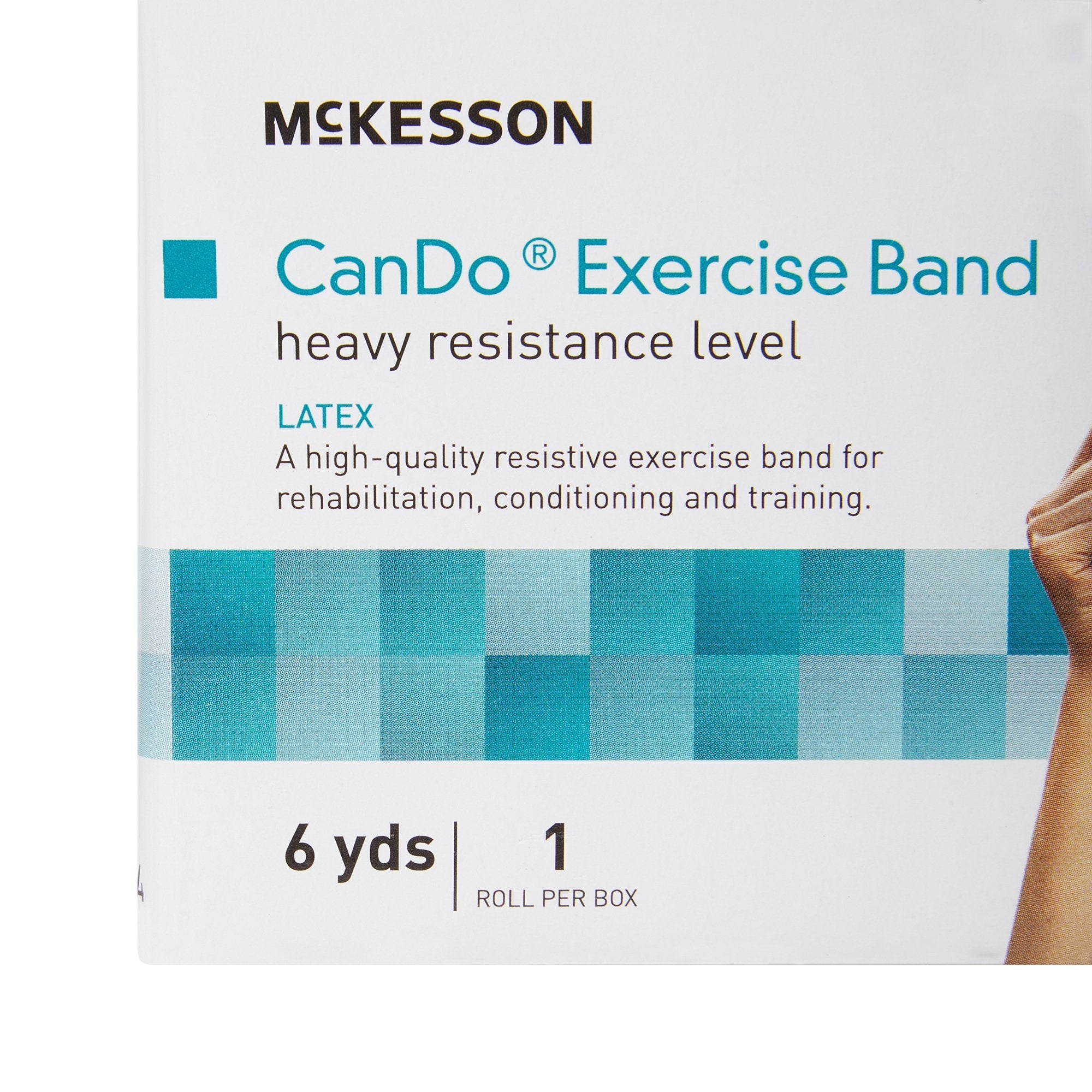 McKesson Exercise Resistance Band, Blue, 5 Inch x 6 Yard, Heavy Resistance 169-5214