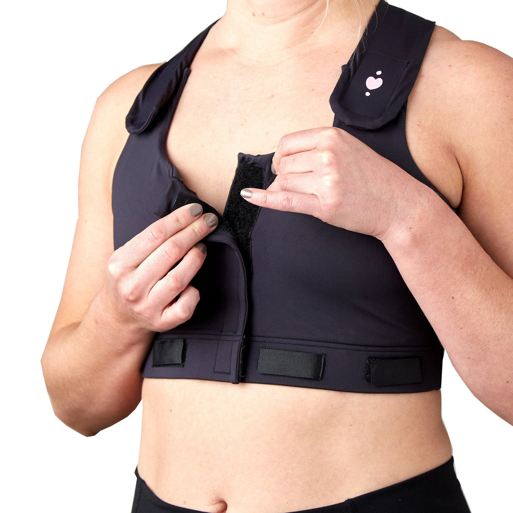 Larissa™ Post-Surgical Bra, Black, X-Large HC00002BXL