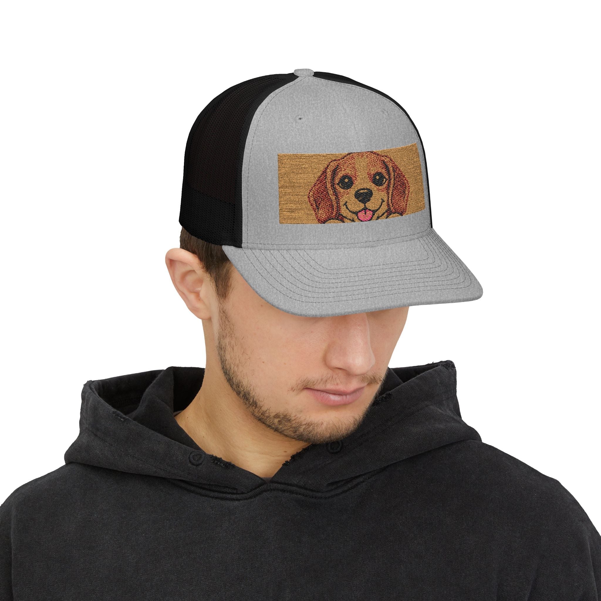 Golden Dog Meme Embroidered Trucker Hat