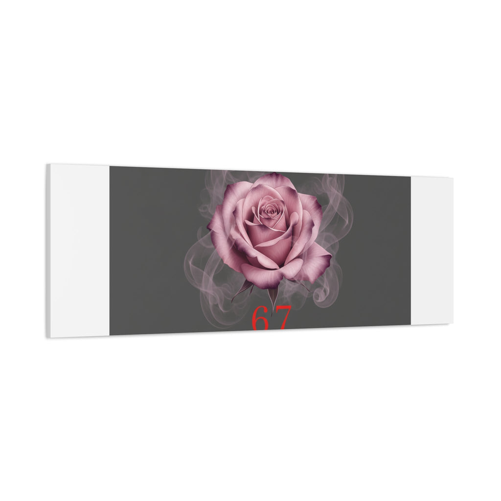 6 7 Valentine's Canvas | Viral Gothic Rose Wall Art | 6 7 Meaning Dark Romance
