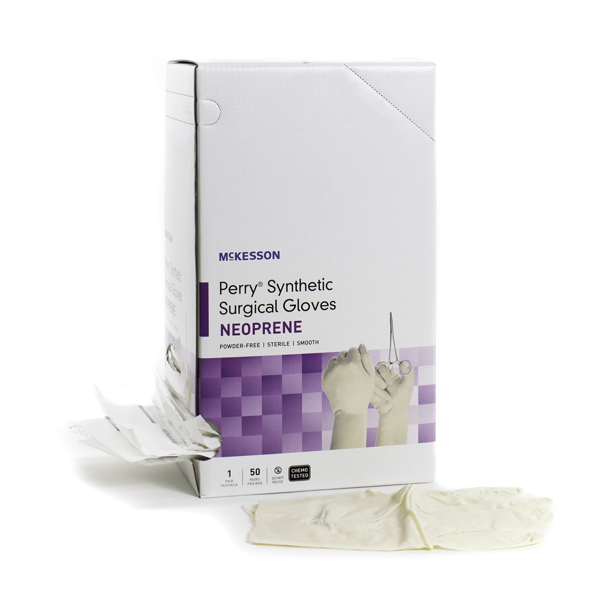 McKesson Perry® Polychloroprene Surgical Glove, Size 8, Cream 20-2680N