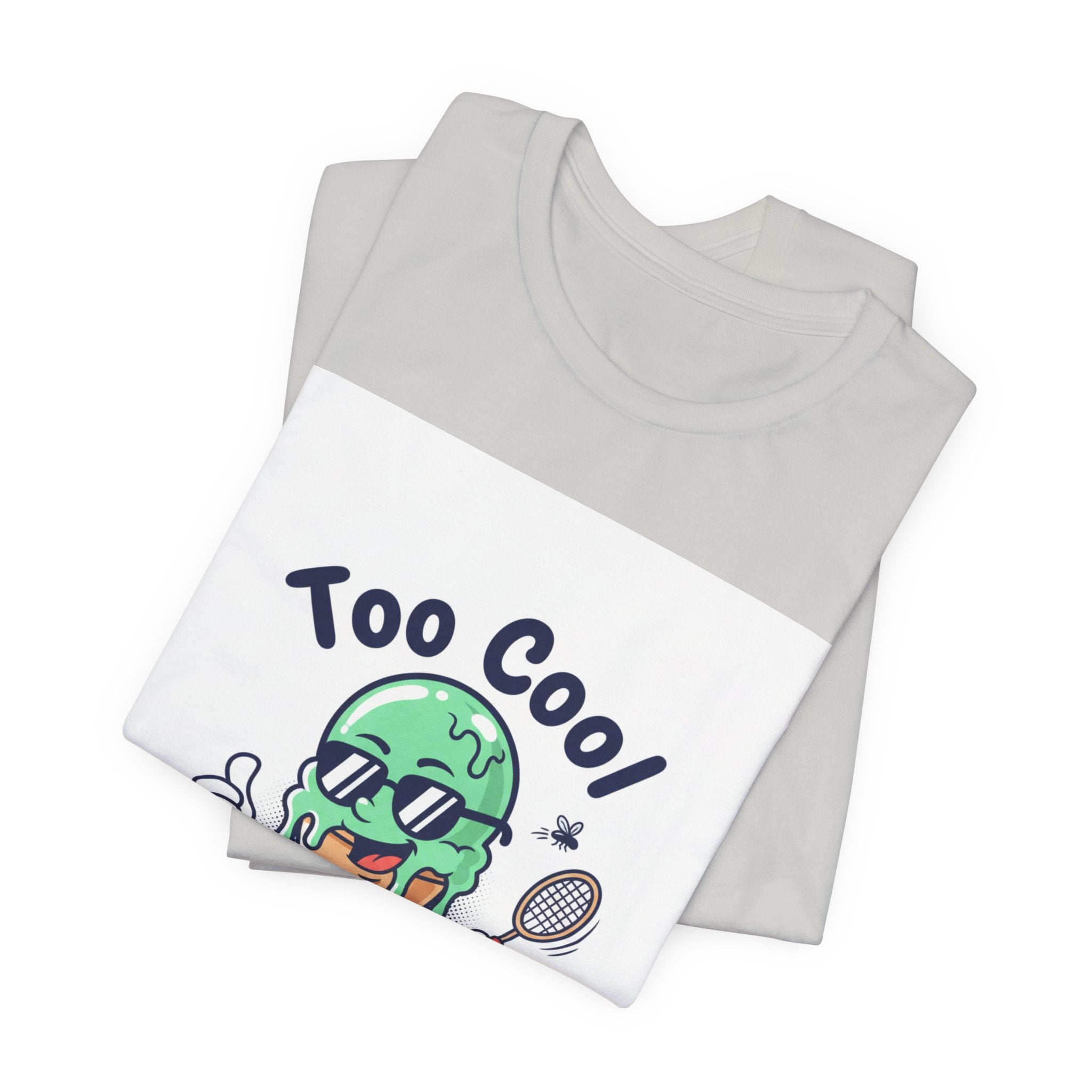Too Cool Ice Cream Tee – 'Too Cool for the melldom.' Graphic Shirt