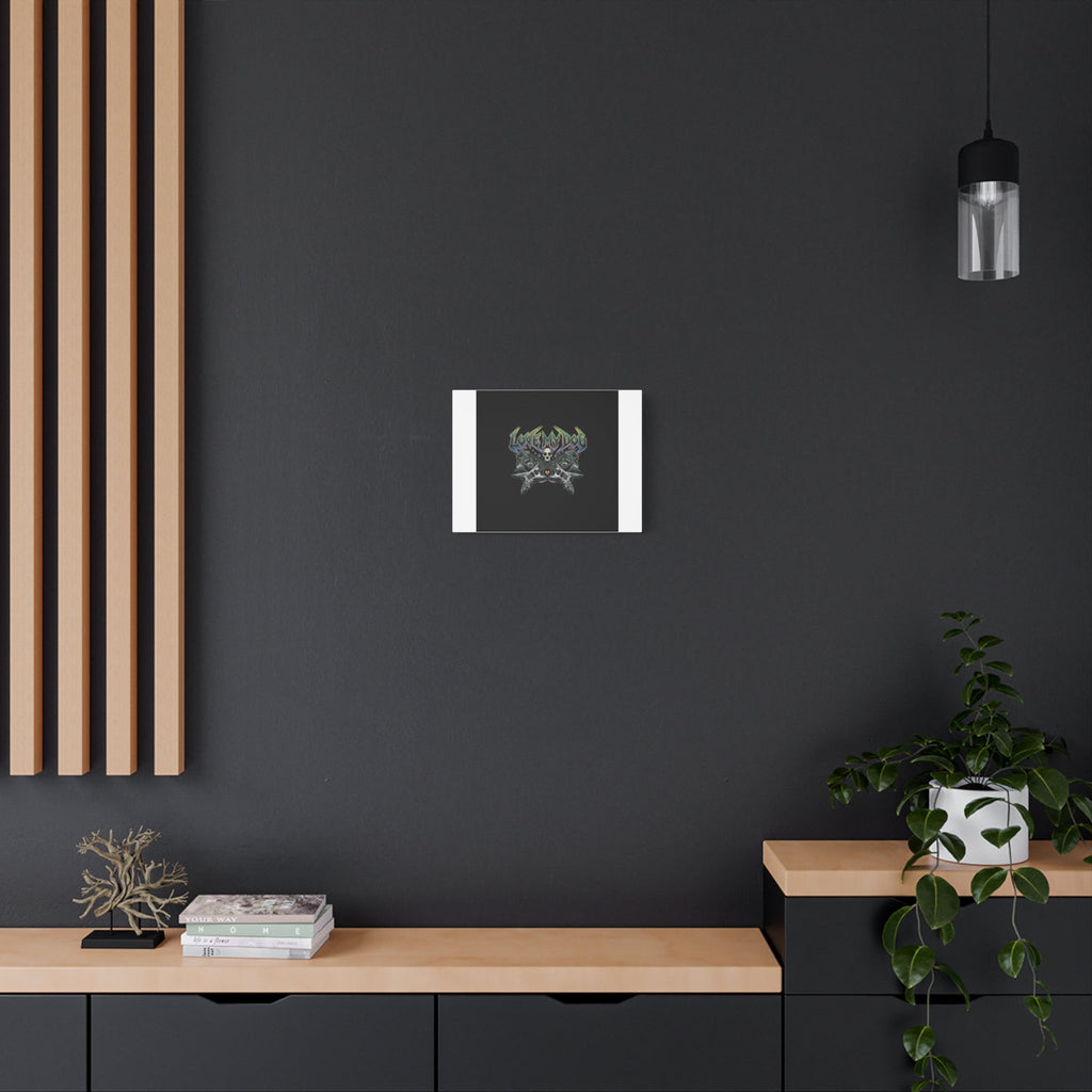 Love My Dog metal font Canvas | gothic wellness quote, edgy self-care merch
