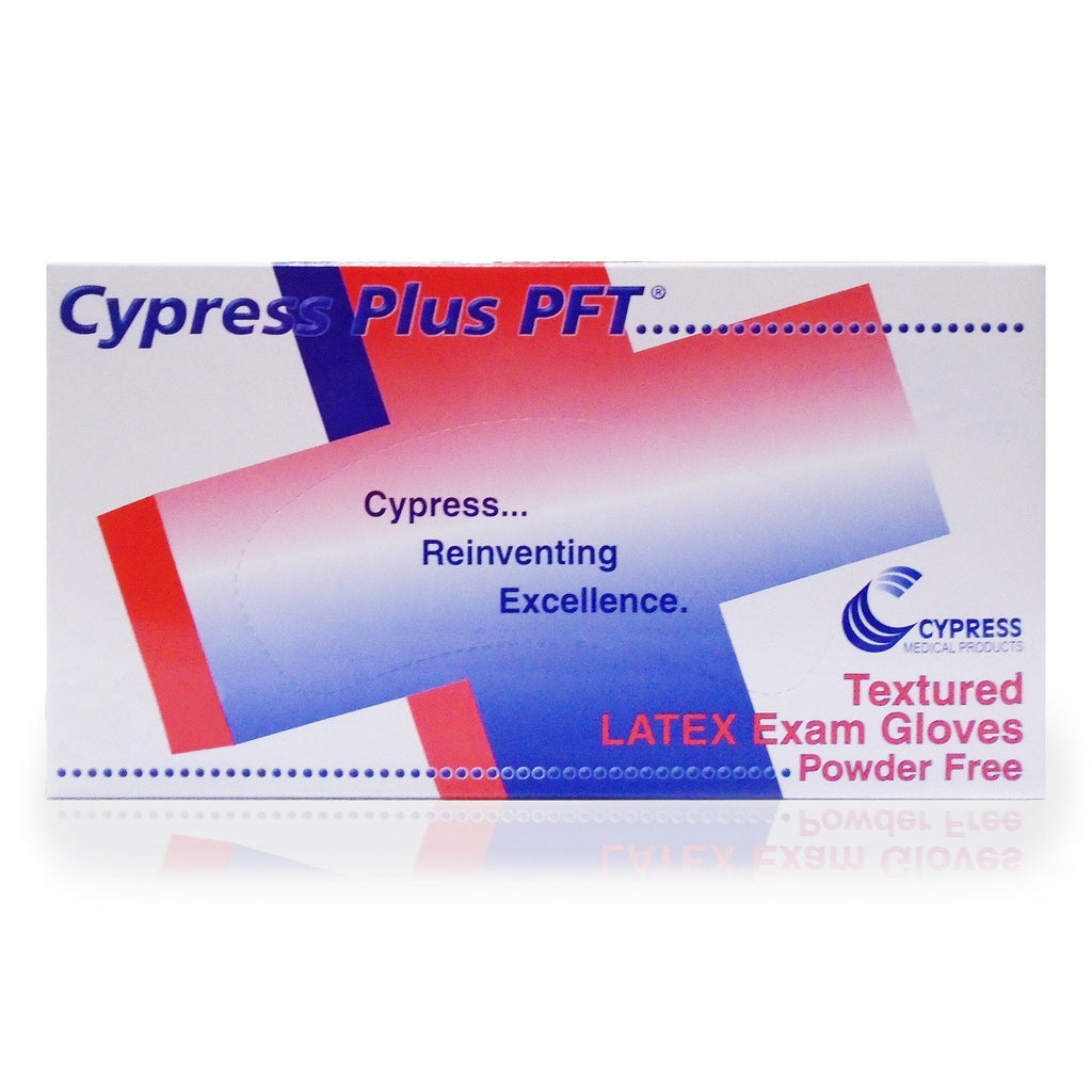 Cypress Plus® PFT Latex Exam Glove, Extra Small, Ivory 23-90