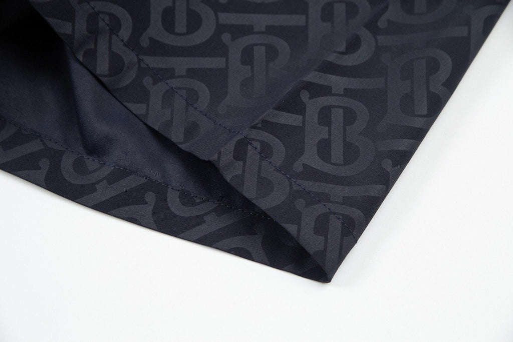 Burberry Men's Striped Cotton Knit Basketball Shorts 'Navy'