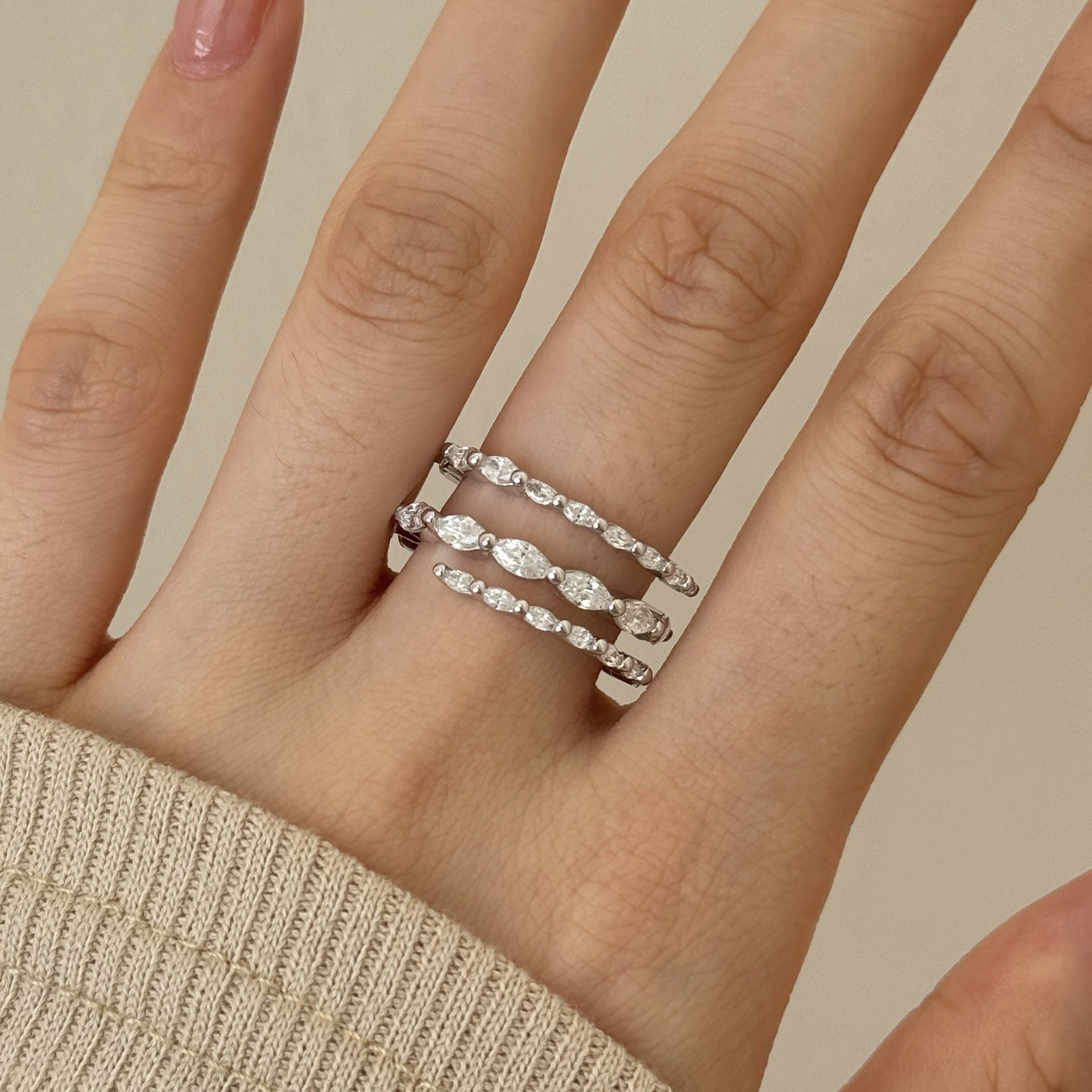 Ring Female Spring Design Inlaid Bracelet