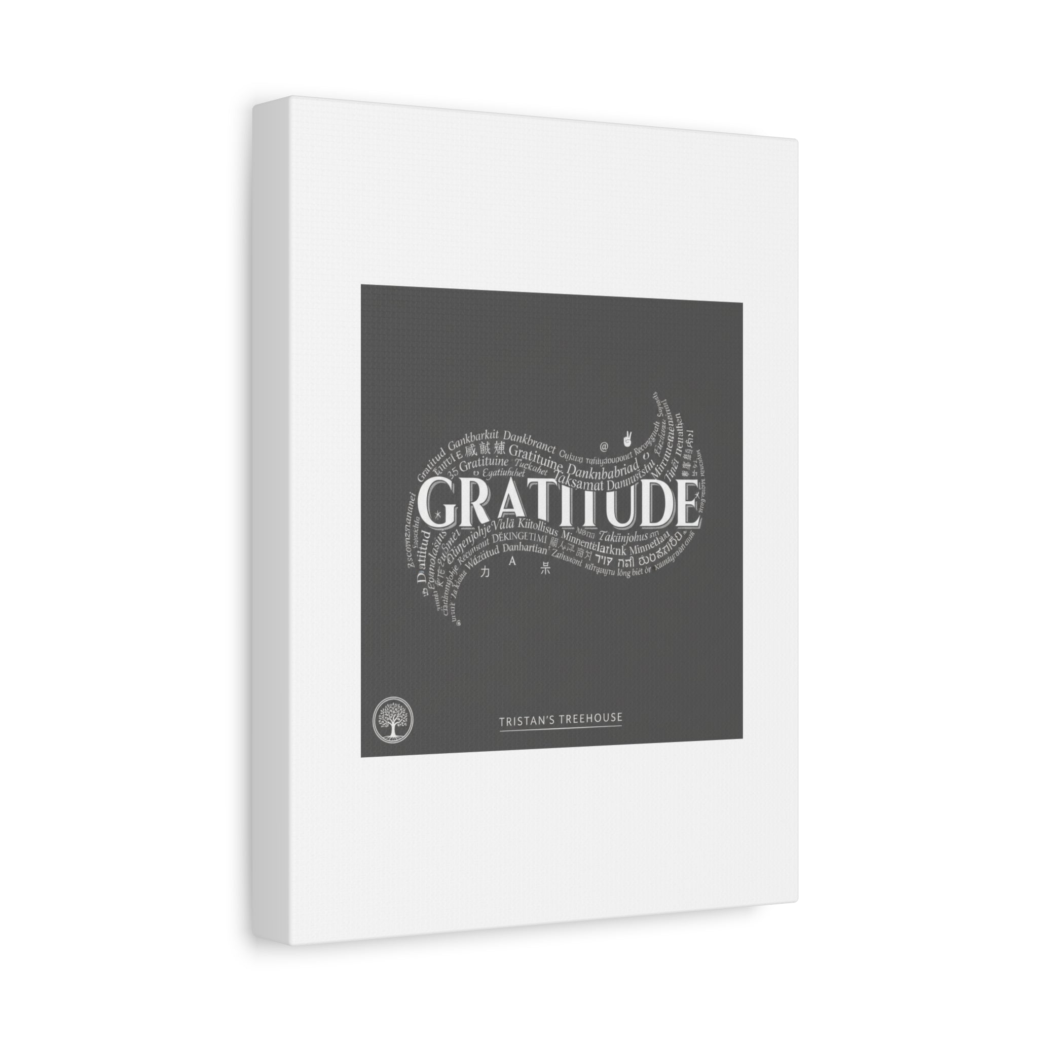 Gratitude Wall Art Matte Canvas | Tiny Treats, sweet uplifting print