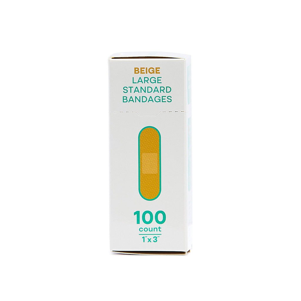 Tru-Colour Skin Tone Shade Fabric Bandage Adhesive Strips – Beige, 1 x 3 Inch TCB-ALS100