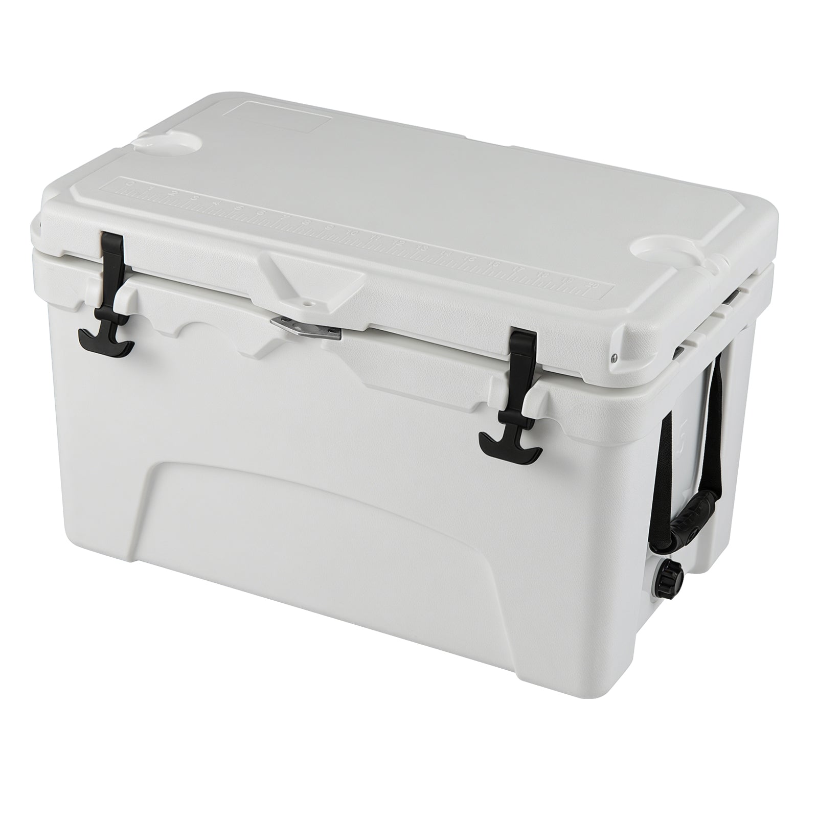 45 Quart Portable Hard Cooler Insulated Ice Chest Keeps Cool for up to 6 Days
