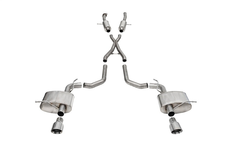 CORSA Performance Corsa 18-22 Dodge Durango SRT 392 Cat-Back 2.75in Dual Rear Exit Sport 4.5in Polished Tips 21197