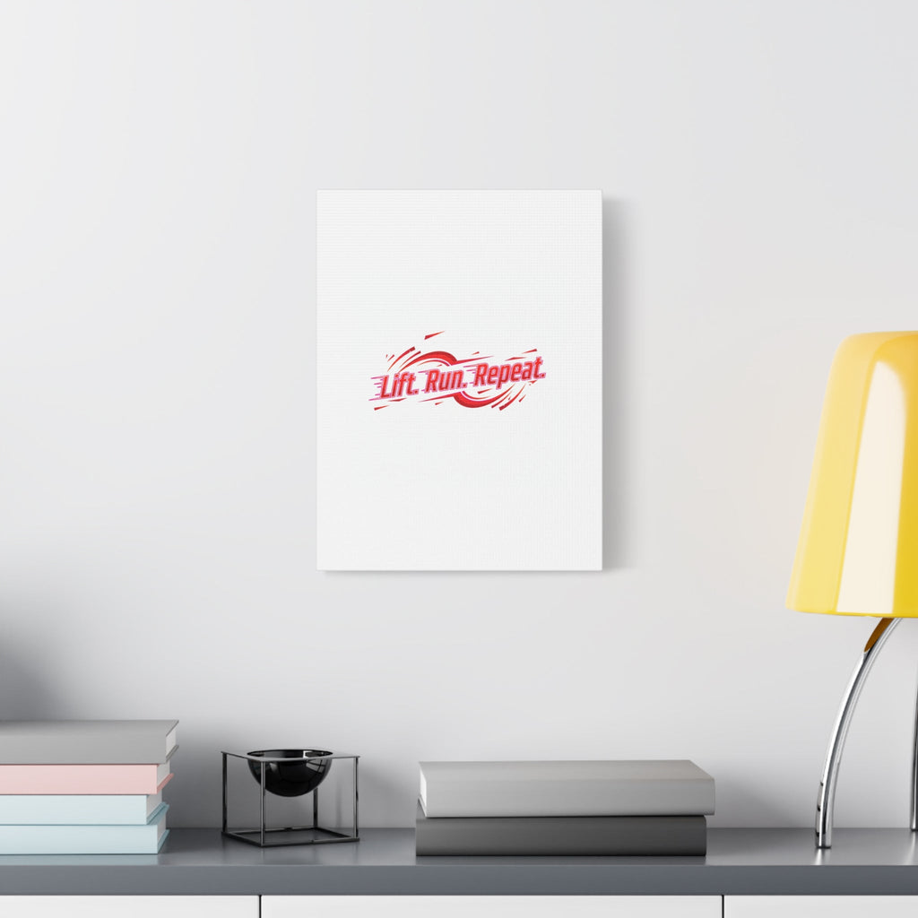 Lift Run Repeat Canvas | Fitness Wall Art, Gym Motivation