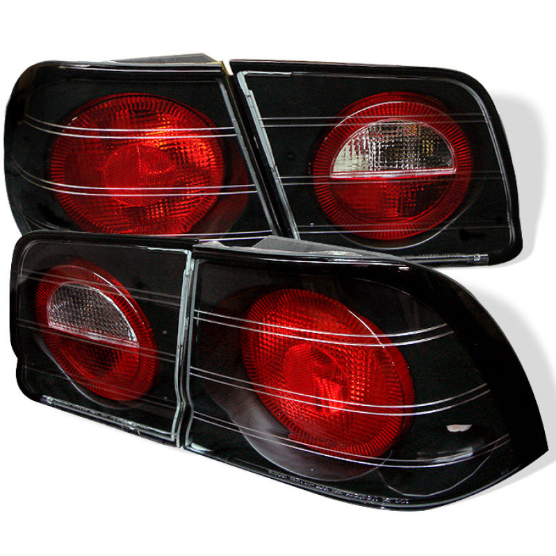 SPYDER Nissan Maxima 95-96 Euro Style Tail Lights Black ALT-YD-NM95-BK 5006912