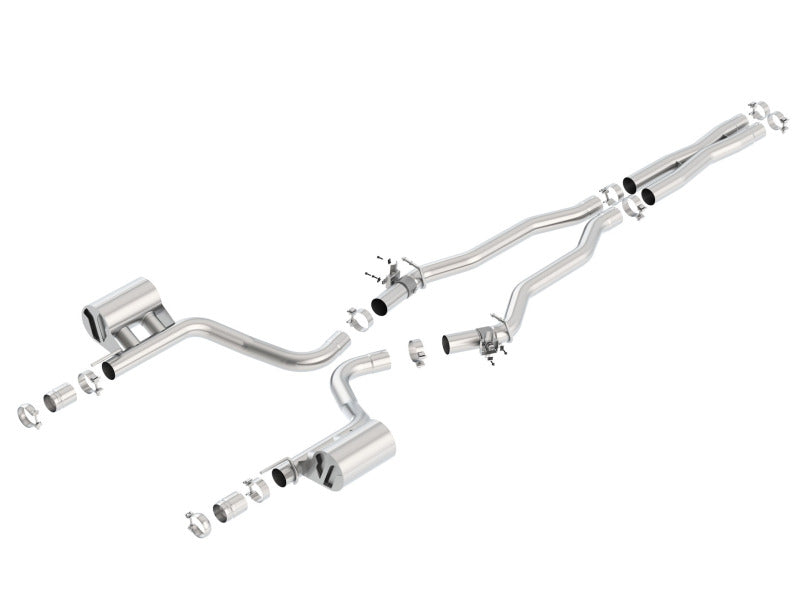 Borla 2015 Dodge Challenger Hellcat 6.2L V8 ATAK Catback Exhaust No Tips Factory Valance 140646