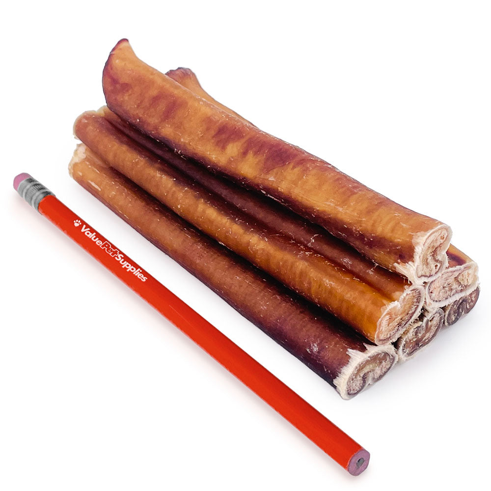 ValueBull USA Bully Sticks for Large Dogs, Jumbo 6 Inch, 25 Count