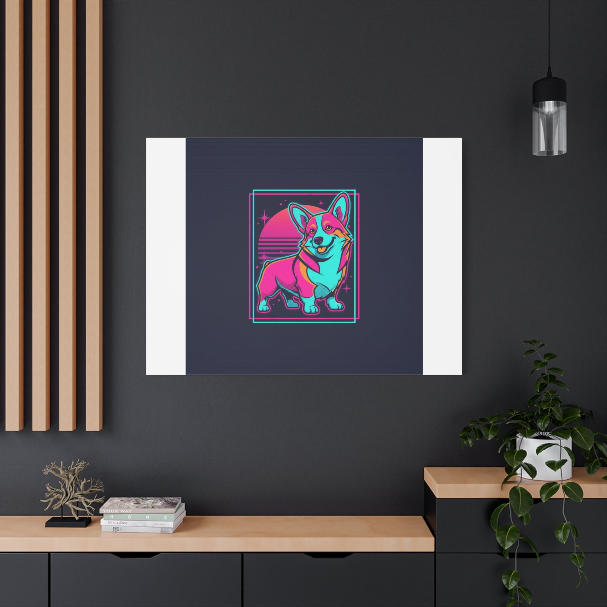 Platonic Love Corgi Canvas | Friendship Valentine, Galentine’s Wall Art