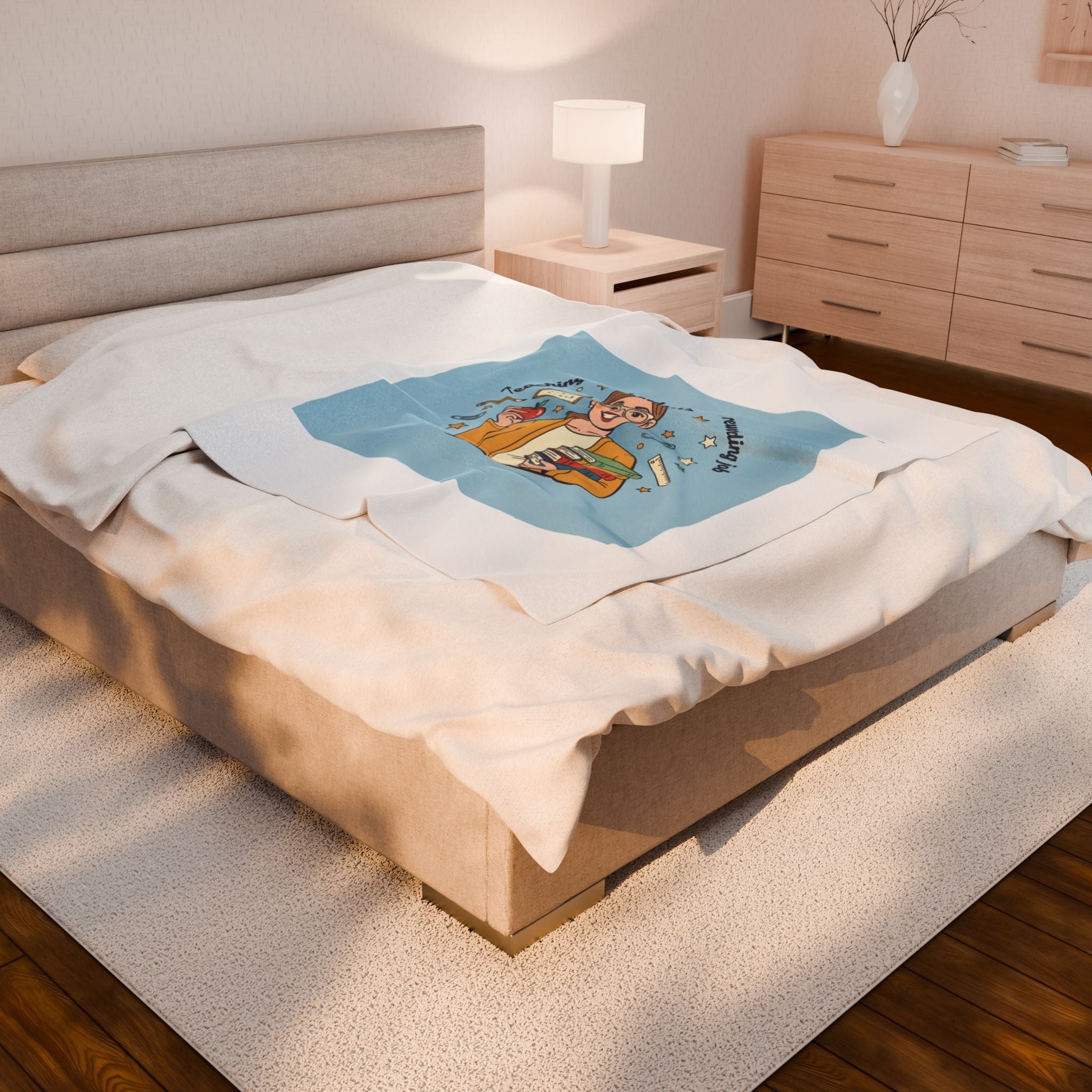 Teachers Life Velveteen Plush Blanket