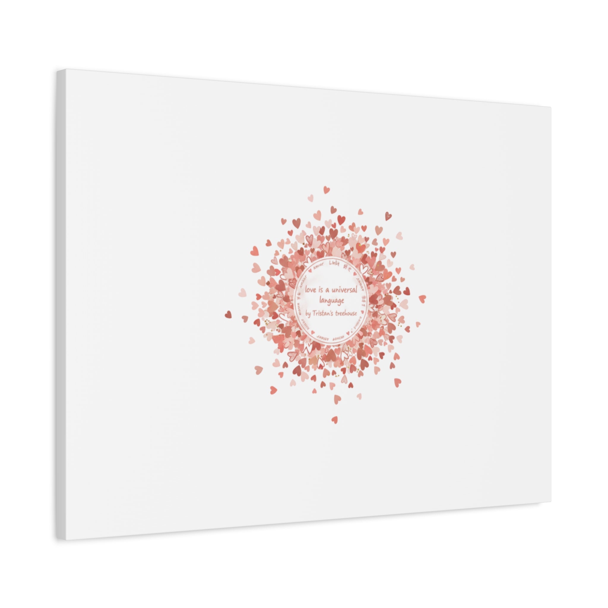 Tiny Heart Confetti Canvas | Matte Stretched Wall Art