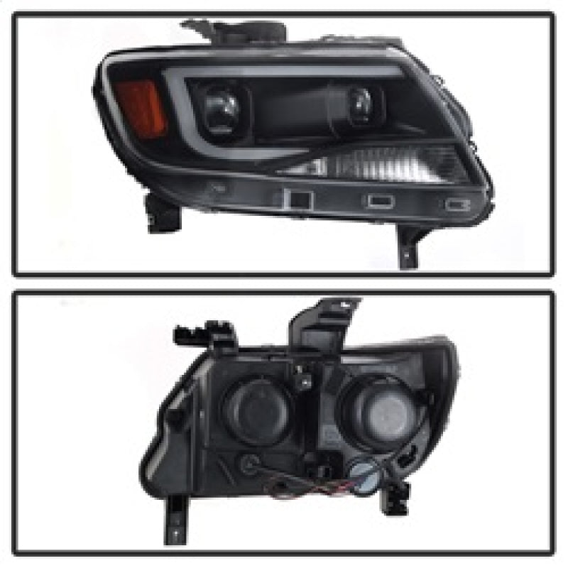 SPYDER xTune Chevy Colorado 15-17 Halogen Only Projector Headlights - DRL - Black PRO-JH-CCO04-LBDRL-BK 9039287
