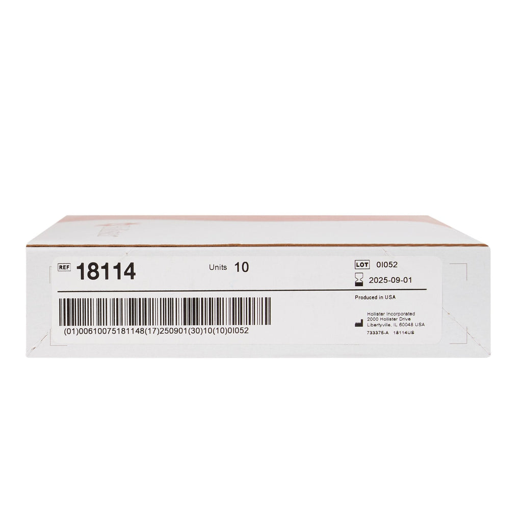 New Image™ 18114 Beige Colostomy Pouch, Pre-cut to Fit 70 mm Stomas, Blue Match 18114