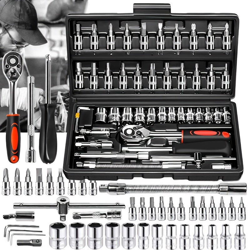 46pc Ratchet & Wrench Tool Set - PhishStones Products