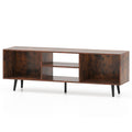 47.5 Inches TV Stand for 55-Inch TV with Compartments and Metal Legs
