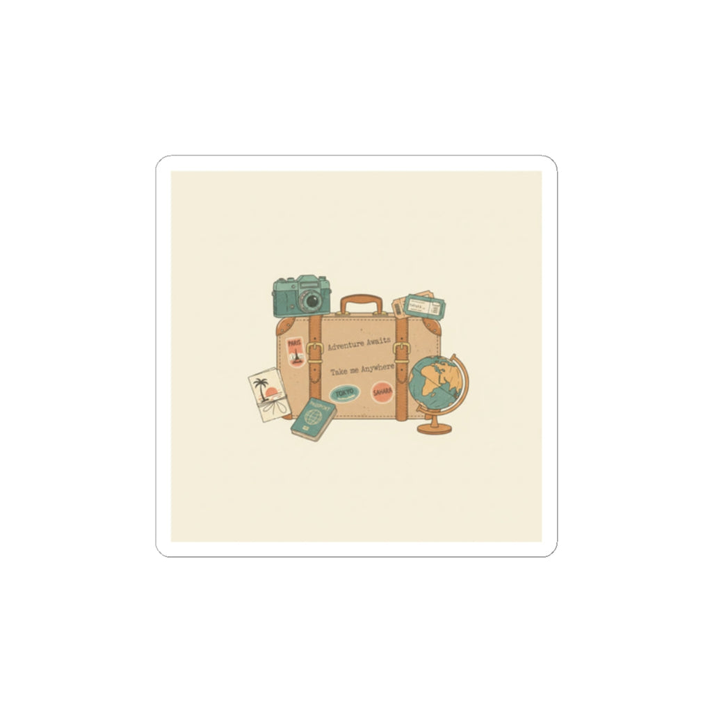 Wanderlust Postage Sticker | Retro Travel postcard, passport stamp vibes