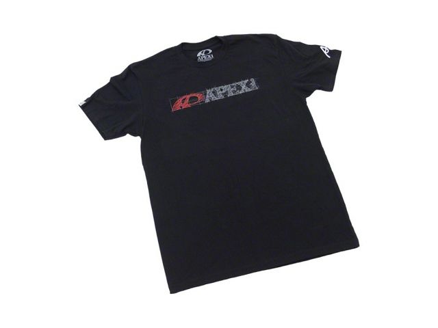 APEXi APEX Blueprint Sketch Tee - Black Medium *Discontinued