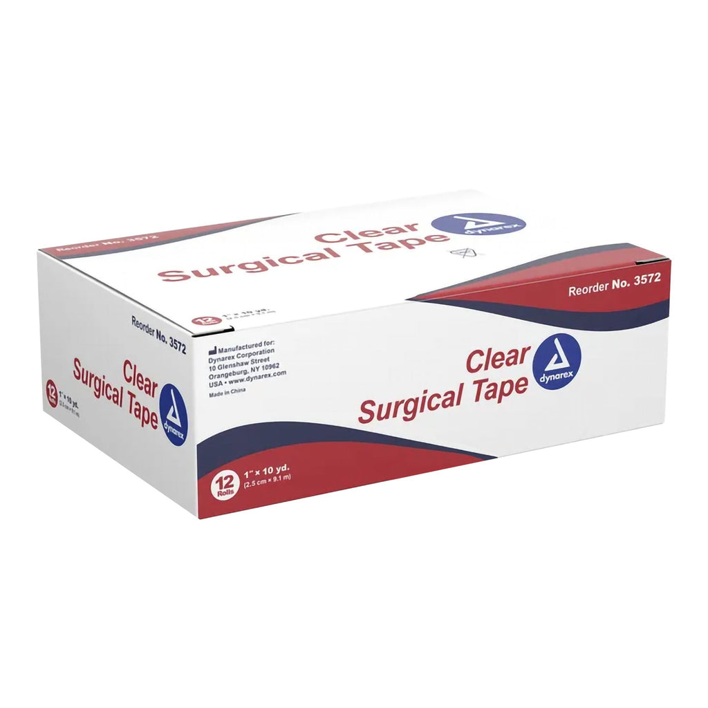 dynarex® Adhesive Medical Tape, 1 Inch x 10 Yard, Transparent 3572