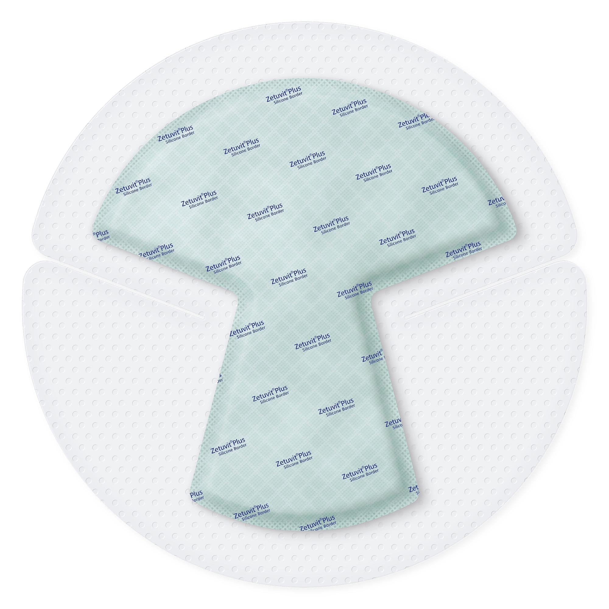 Zetuvit® Plus Silicone Border Super Absorbent Dressing, 10 x 10 Inch Heel 413911