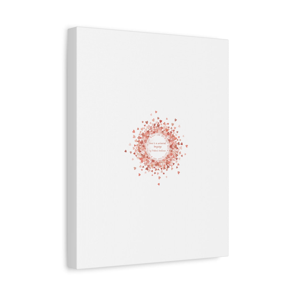 Tiny Heart Confetti Canvas | Matte Stretched Wall Art