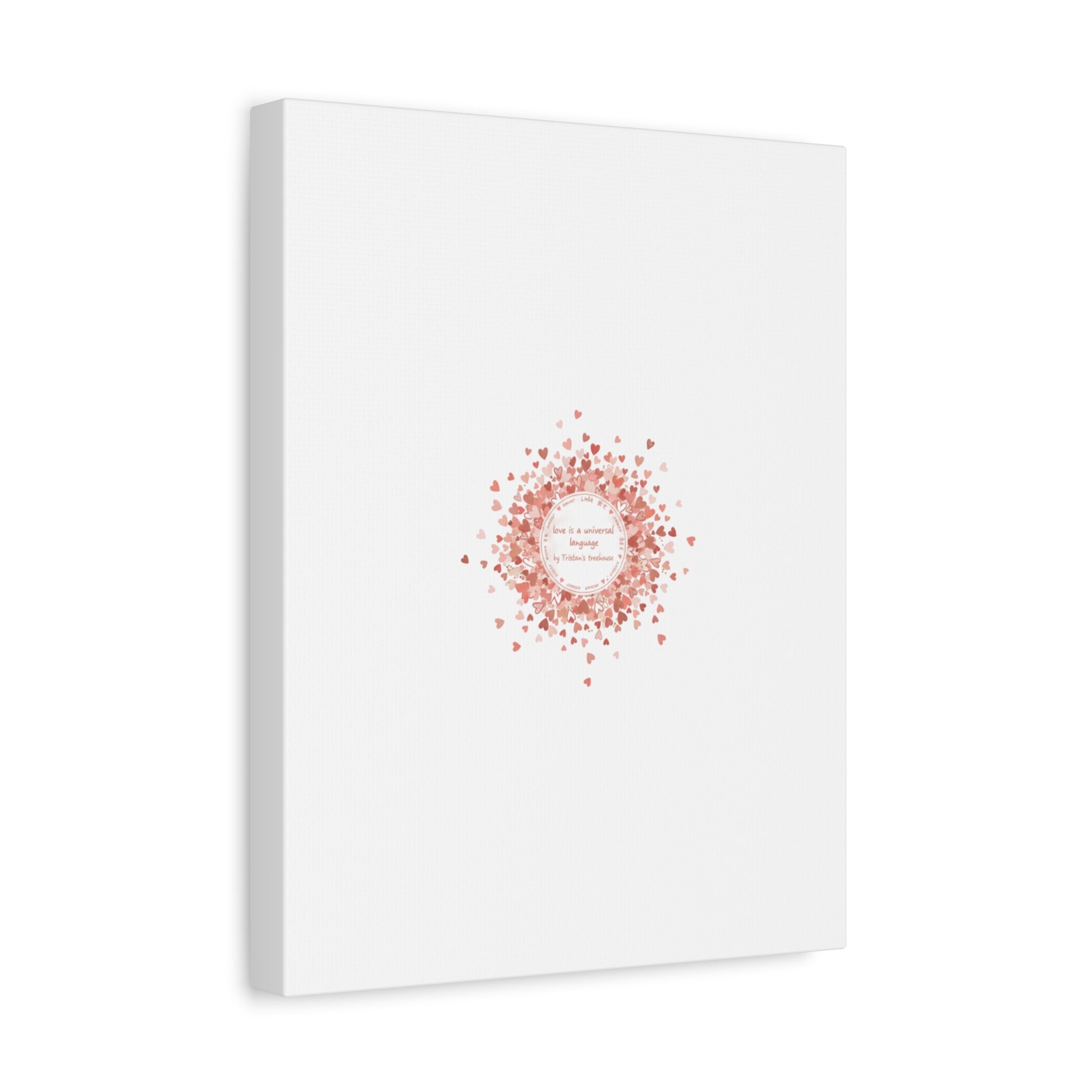 Tiny Heart Confetti Canvas | Matte Stretched Wall Art