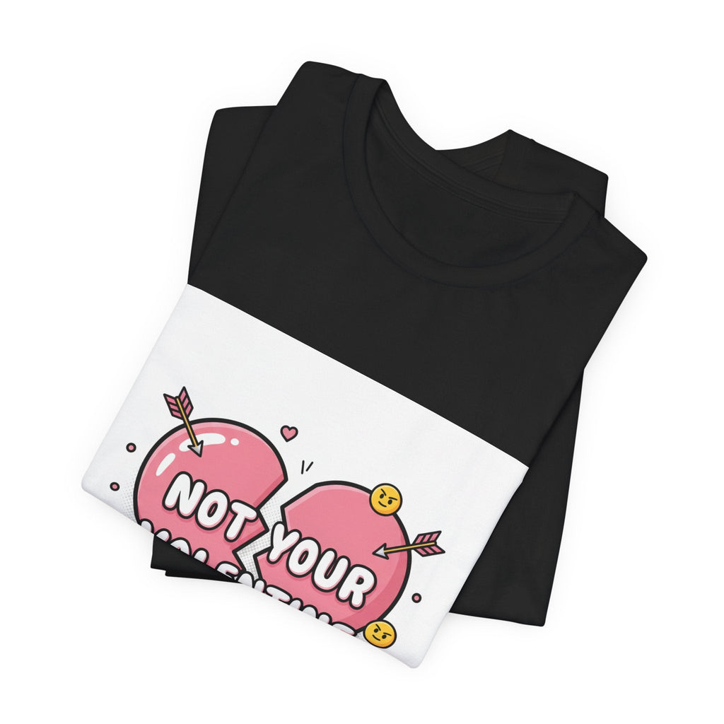 Not Your Valentine T-Shirt | ironic valentines, sarcastic hearts
