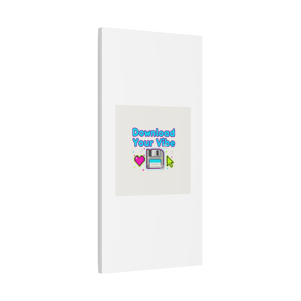 Download Your Vibe Canvas | Y2K Retro Tech, Pixel Floppy Disk Poster