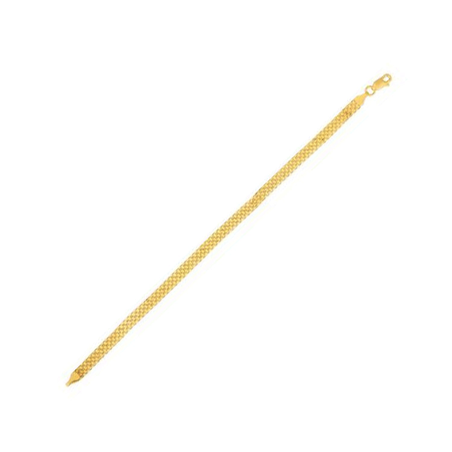4.7mm 14k Yellow Gold Bismark Bracelet - PhishStones Products