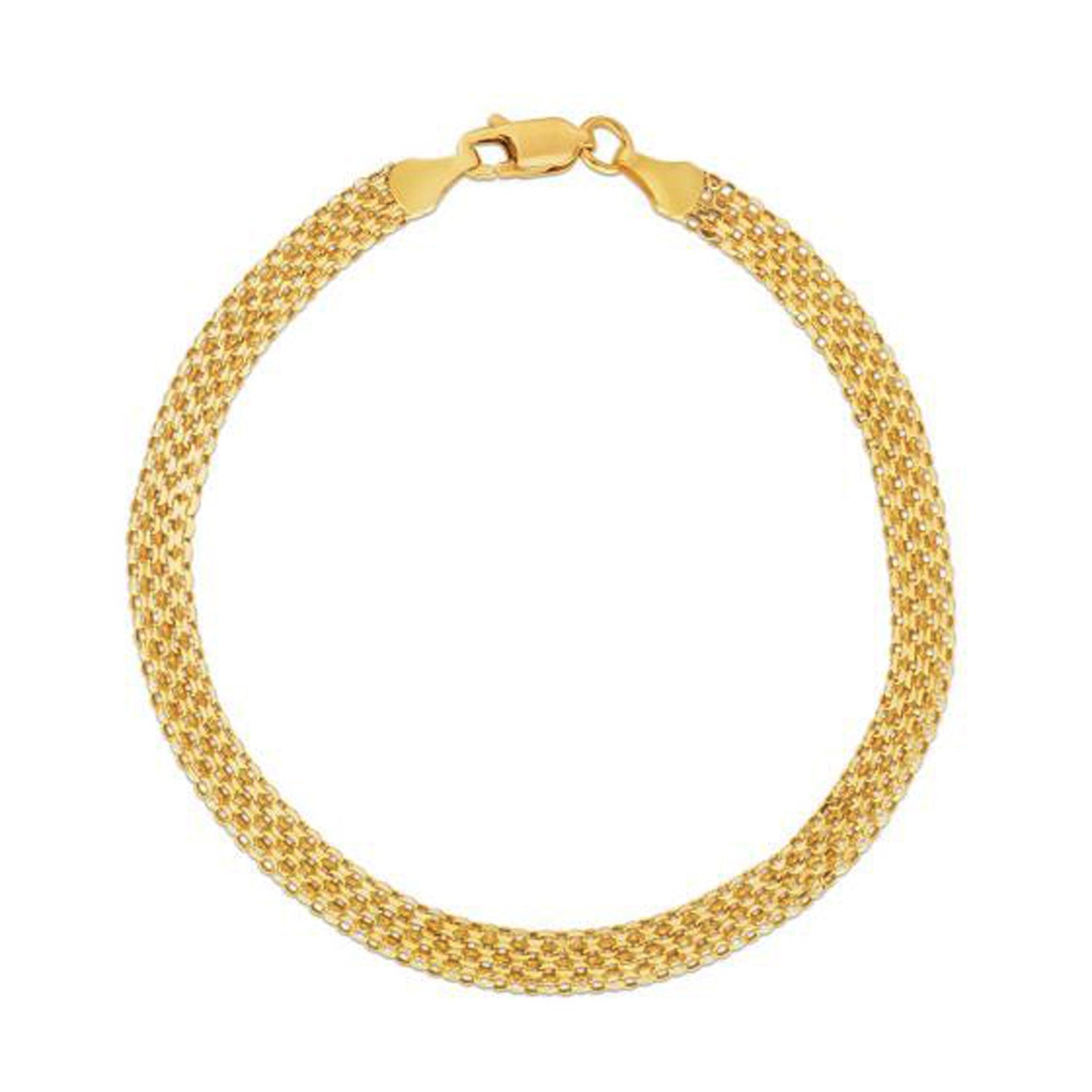 4.7mm 14k Yellow Gold Bismark Bracelet - PhishStones Products