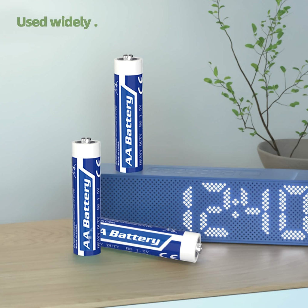 48 - Pack: AA + AAA Carbon Battery Combo – 1.5V, Non - Rechargeable - PhishStones Products