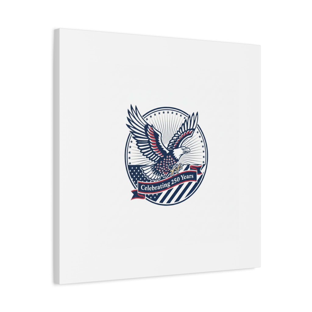 250th Anniversary Eagle Emblem Canvas | Semiquincentennial Americana