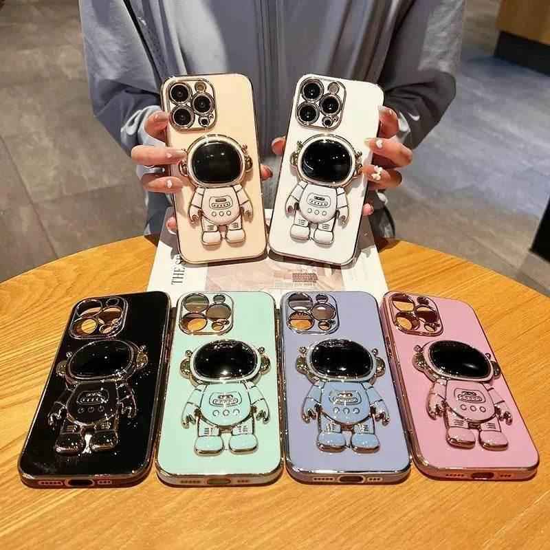 Astronaut Stand Silicone Cover Case For Iphone