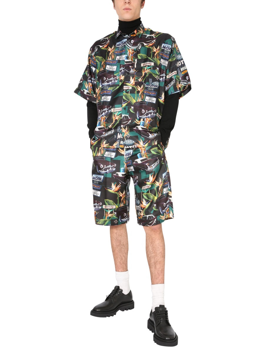 Givenchy Men Silk Bermuda