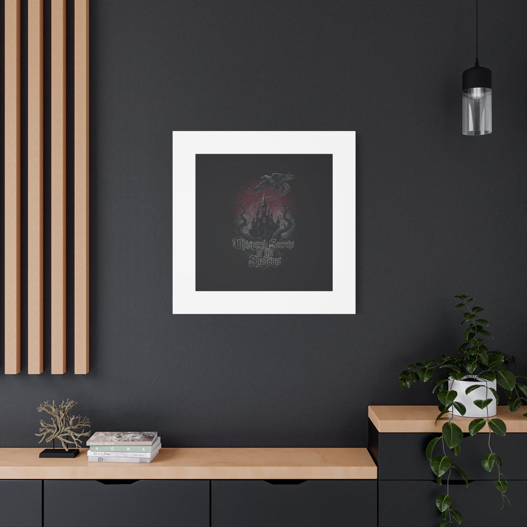 Whispered Secrets of the Shadows Castle Wall Art, Matte Canvas | Gothic Medieval Decor