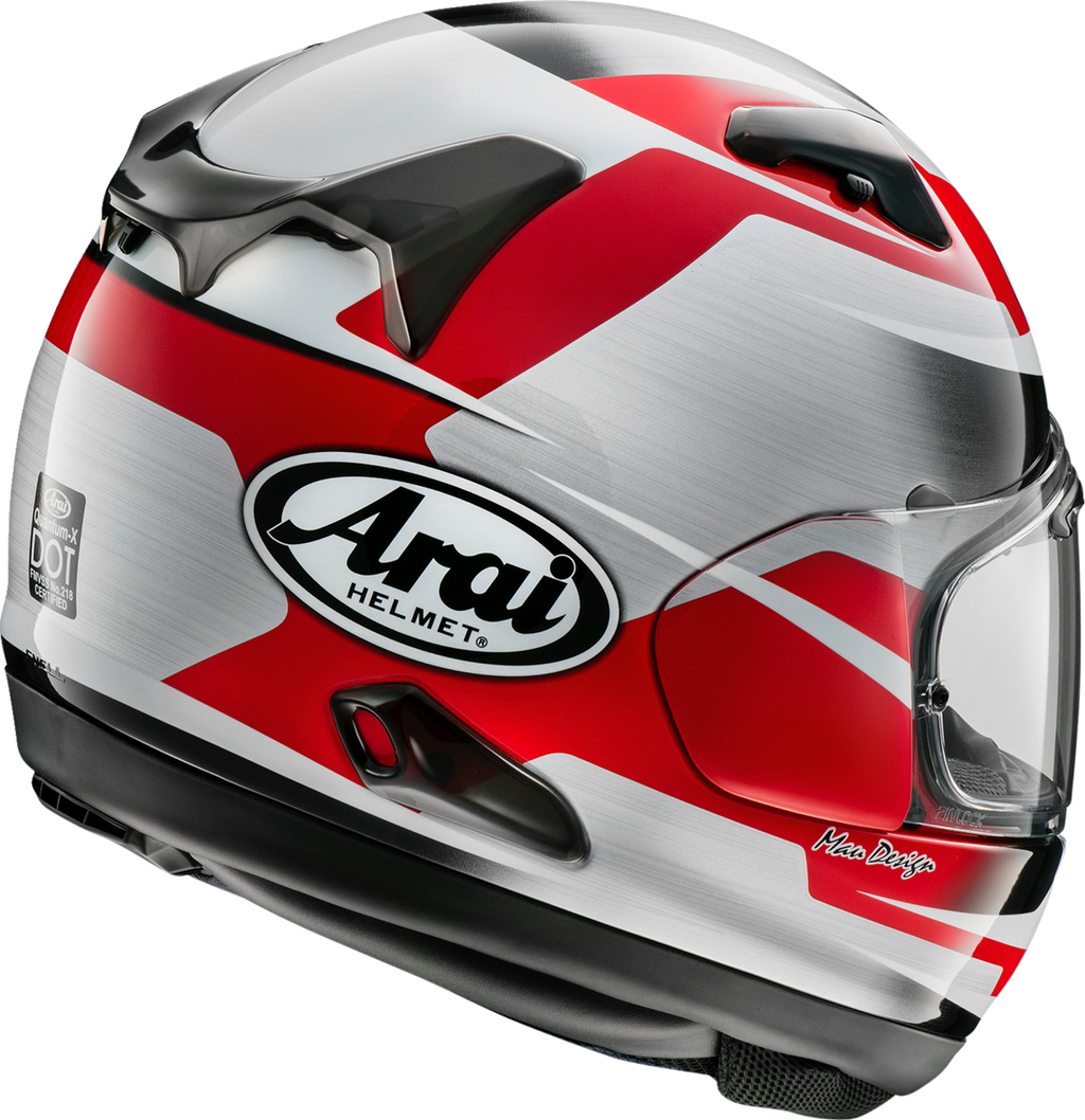 ARAI HELMETS, ARAI HELMETS Quantum-X Steel Helmet - Red, Extra Large - Part 0101-18120