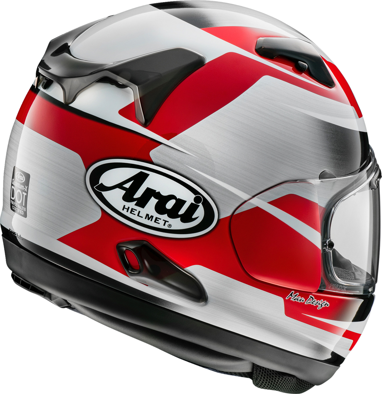 ARAI HELMETS, ARAI HELMETS Quantum-X Steel Helmet - Red, Extra Large - Part 0101-18120