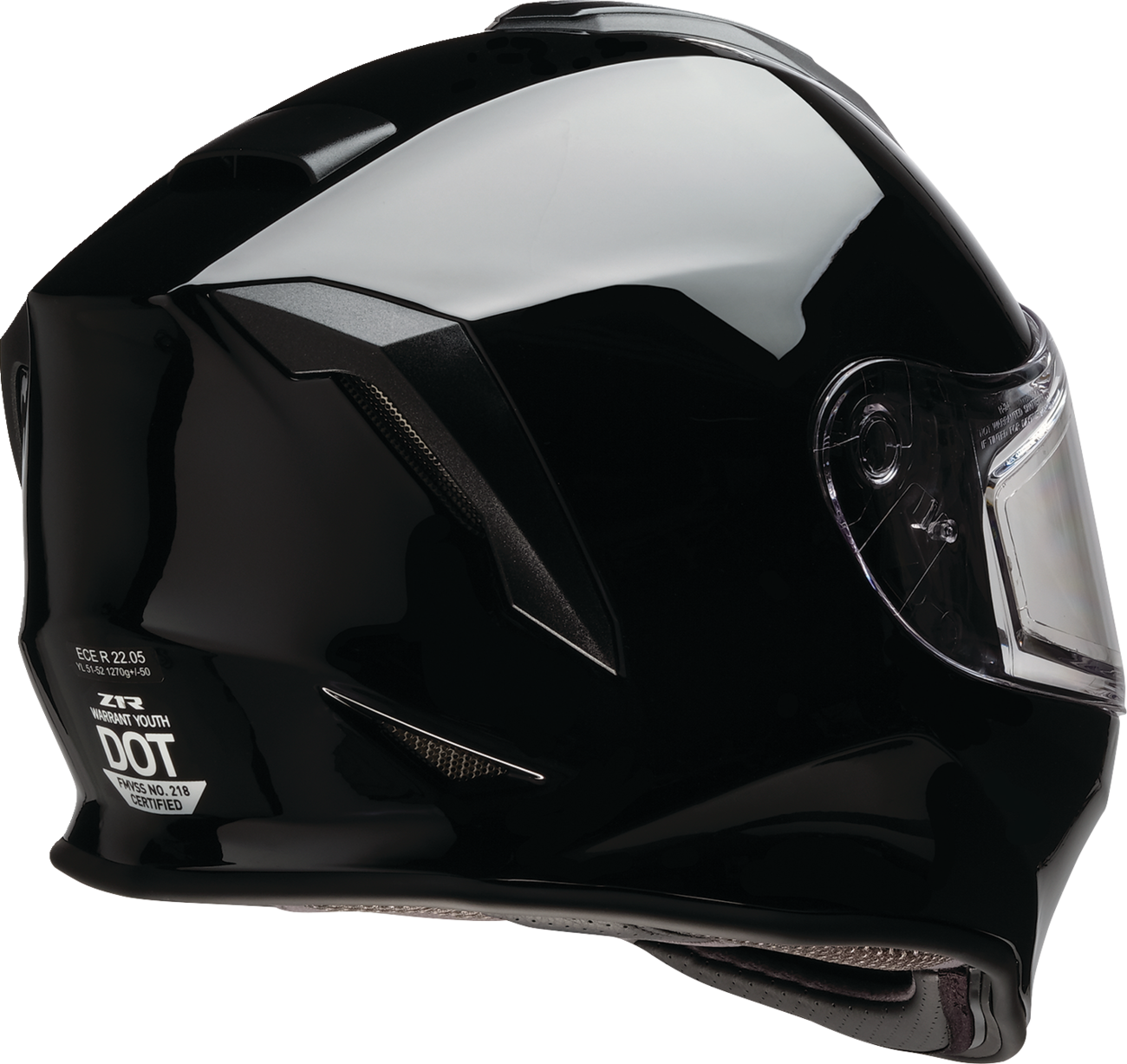 Z1R, Z1R Youth Warrant 2.0 Snow Helmet - Black, Medium (Part #0122-0142)