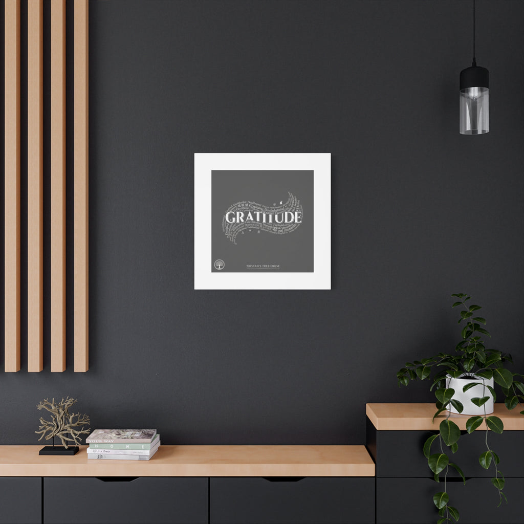 Gratitude Wall Art Matte Canvas | Tiny Treats, sweet uplifting print