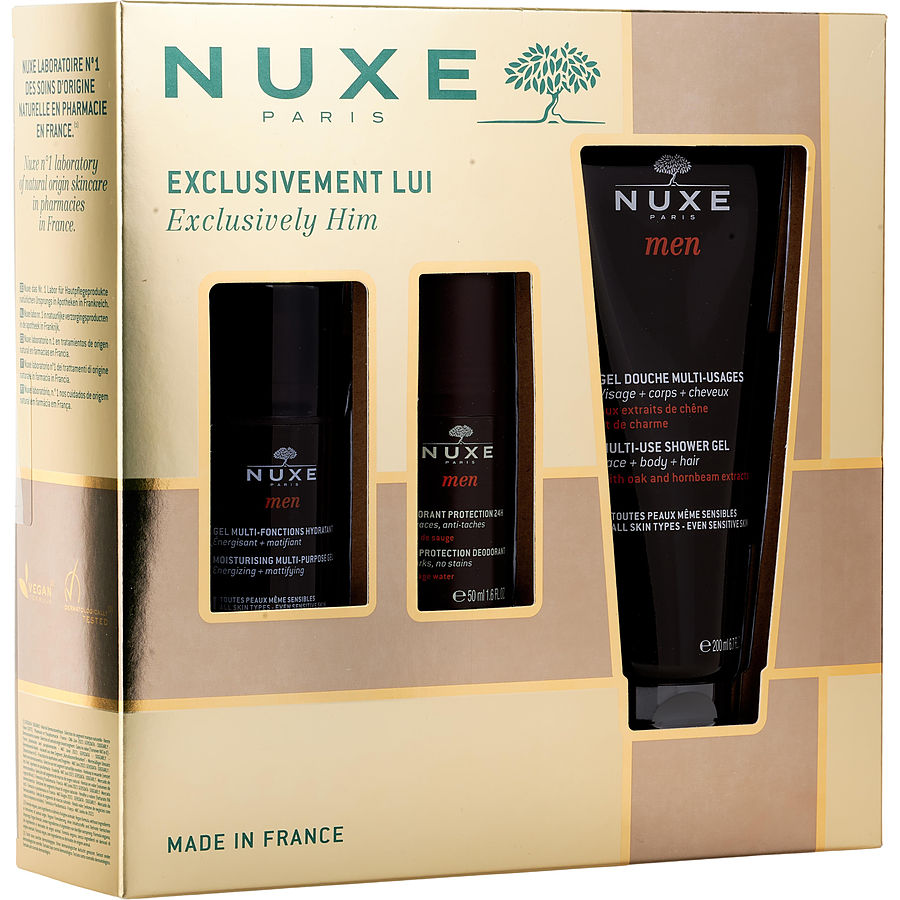 Exclusively Him: Moisturizing Gel 50ml + Multi-use Shower Gel 200ml + Deodorant 24h Protection 50ml --3pcs