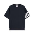 Thom Browne T-Shirt Without Collar 'Blue'
