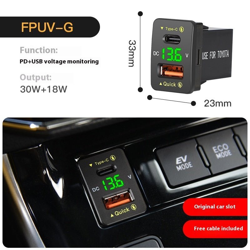 48W Fast Charge QC30 Car Modification Mobile Phone Charger - PhishStones Products
