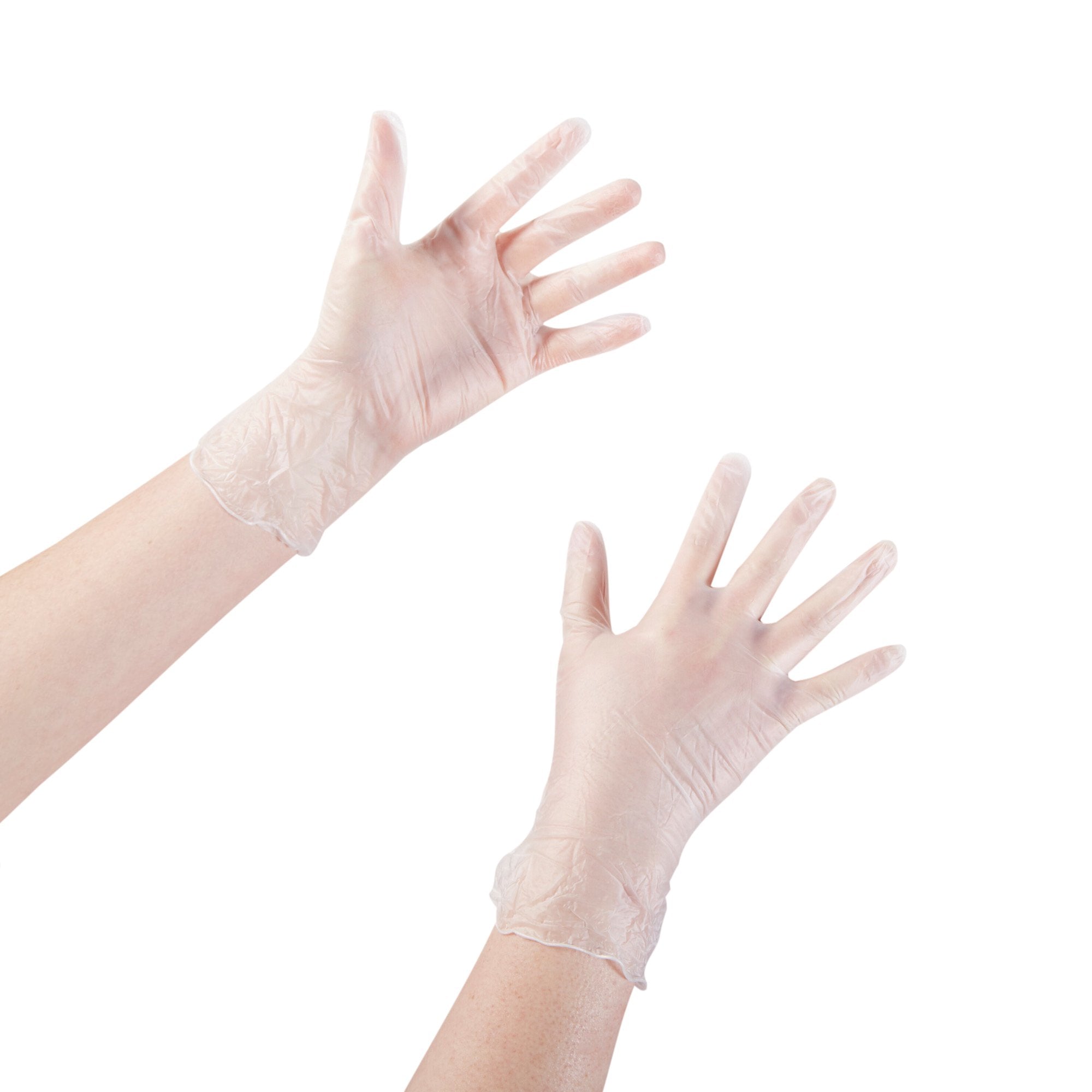 McKesson Vinyl Exam Glove, Medium, Clear 14-136