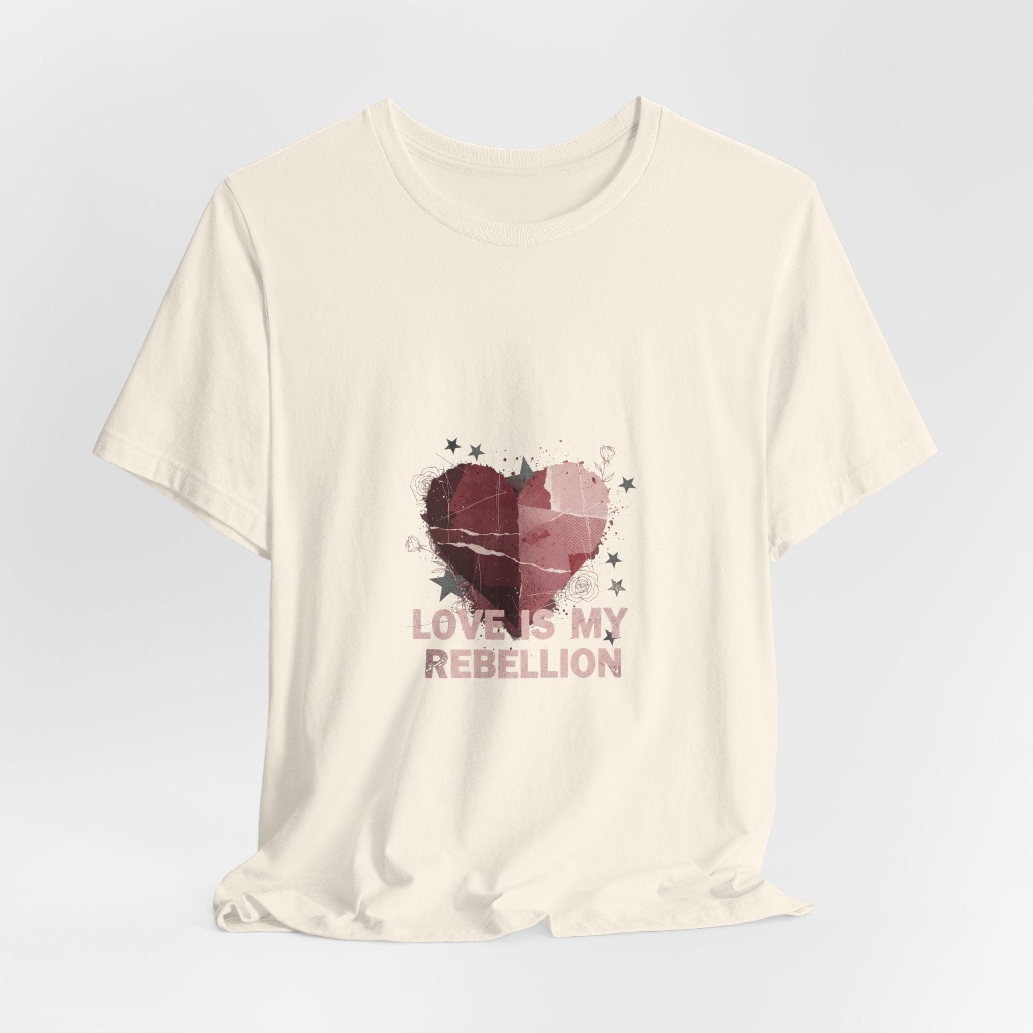 Love Is My Rebellion Tee | grunge heart shirt, distressed love tee